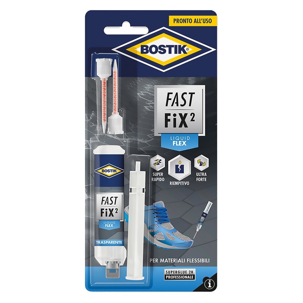 ADESIVO DI RIPARAZIONE FAST FIX 2 FLEX gr.10 - trasparente