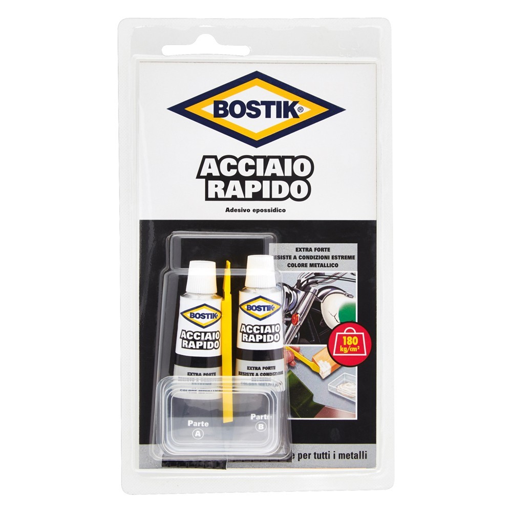 ADESIVO ACCIAIO RAPIDO ml. 30 (2 x 15 ml)