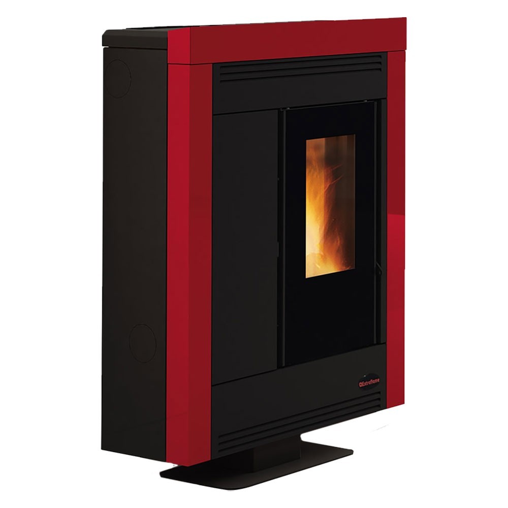 STUFA A PELLET SOUVENIR STEEL EVO Colore bordeaux