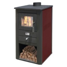 STUFA A LEGNA PALLADE 13 kw - colore nero/avorio