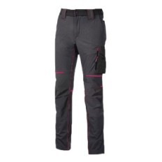 PANTALONE DA LAVORO WORLD LADY S - colore grey fucsia