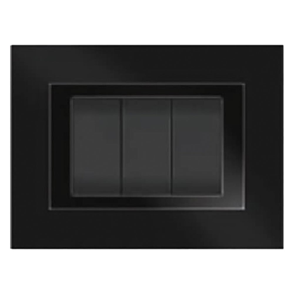 PLACCA COLORE NERO ELITE 3 posti - 5703/AB