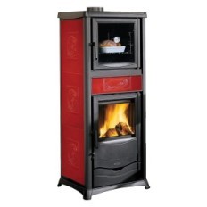 TERMOSTUFA A LEGNA TERMOROSSELLA PLUS FORNO DSA 4.0 Colore bordeaux