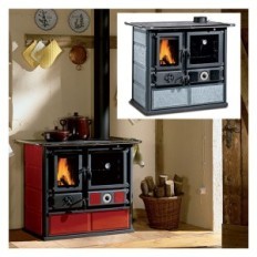 TERMOCUCINA A LEGNA TERMOROSA DSA 4.0 Colore liberty bordeaux