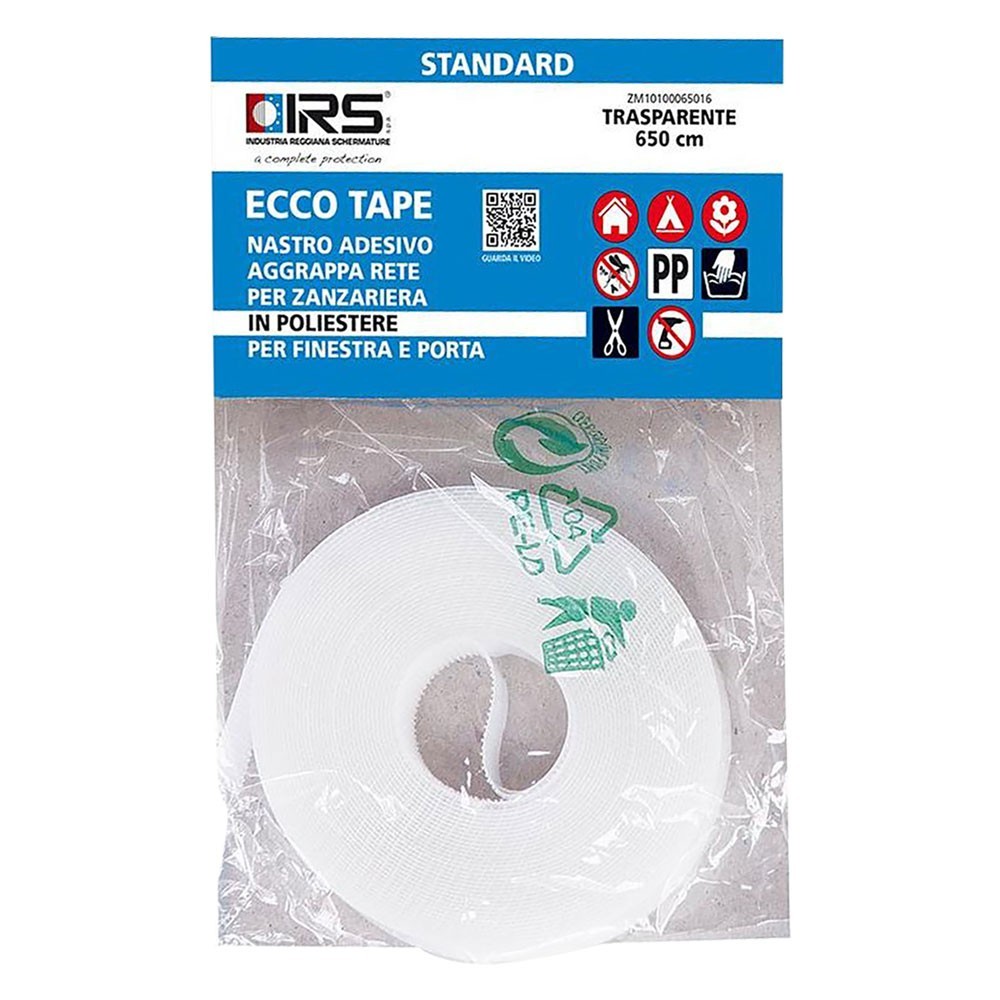 NASTRO IN VELCRO PER ZANZARIERE ECCO TAPE 650 mm 10 x 65 mt