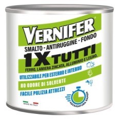 VERNICE ANTIRUGGINE ACRILICA VERNIFER 1 X TUTTI Ml. 500 - grigio perla brillante (4608)