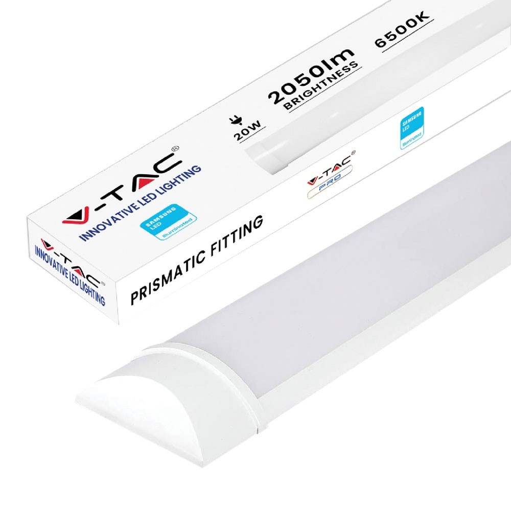 PLAFONIERA TUBO LED SLIM 10W - 6500K mm.300 x 24 x 75 mm