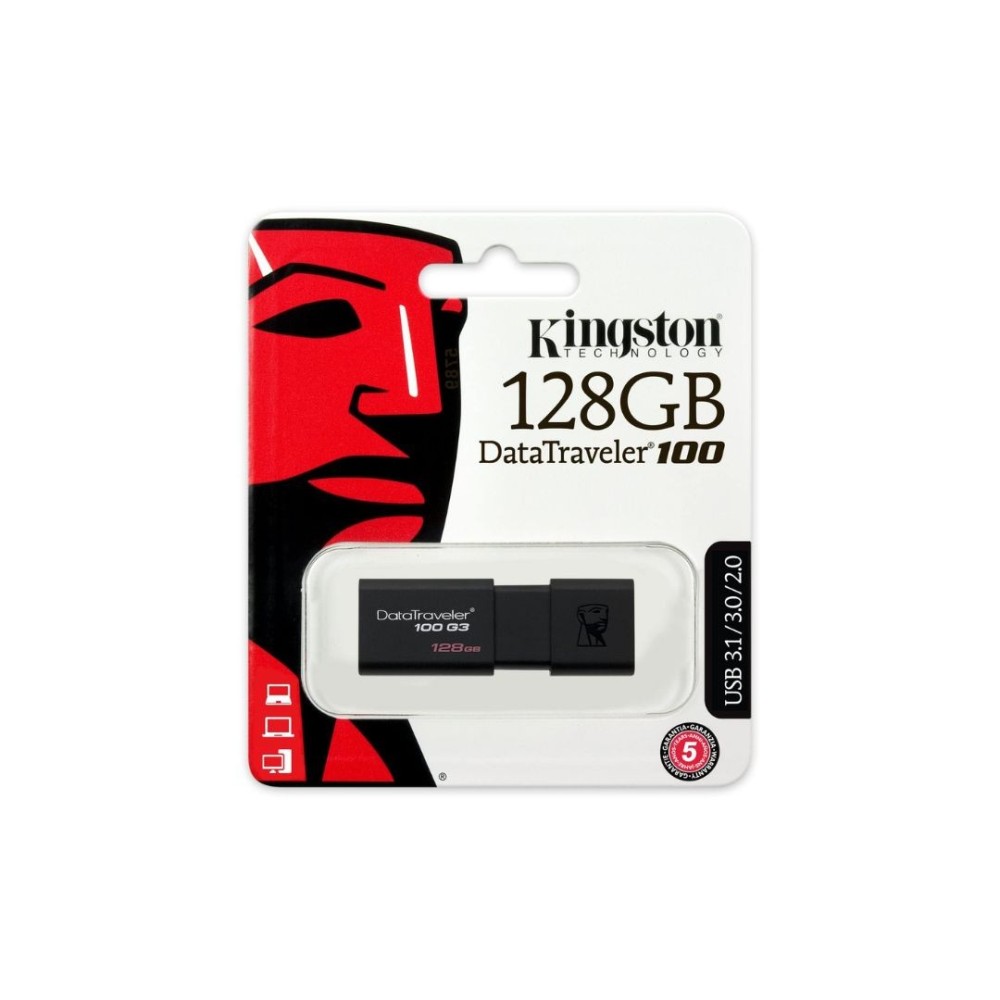 MEMORIA USB 128GB 3.0 KINGSTON DT100G3/128GB