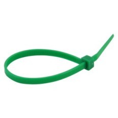 FASCETTA A STRAPPO PER CABLAGGIO mm 25 x 100 pz 100 - verde