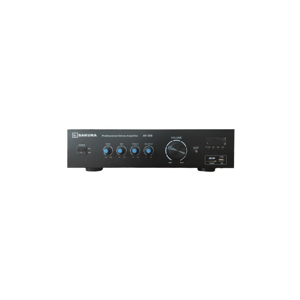 Amplificatore stereo 300Wx2 Bluetooth/USB/SD AV-300