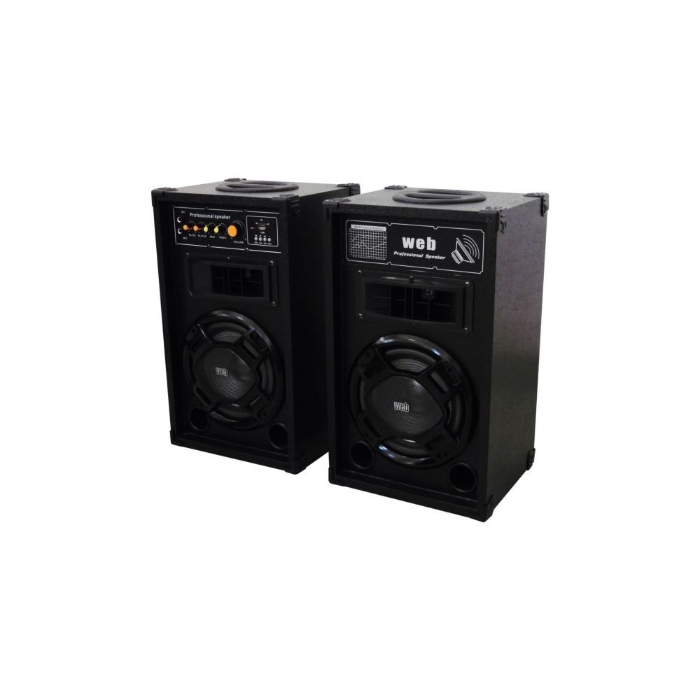 Casse Acustiche Amplificate Coppia 100W max con USB e Bluetooth