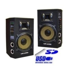 Coppia casse acustiche 8 200W USB/SD/Bluetooth