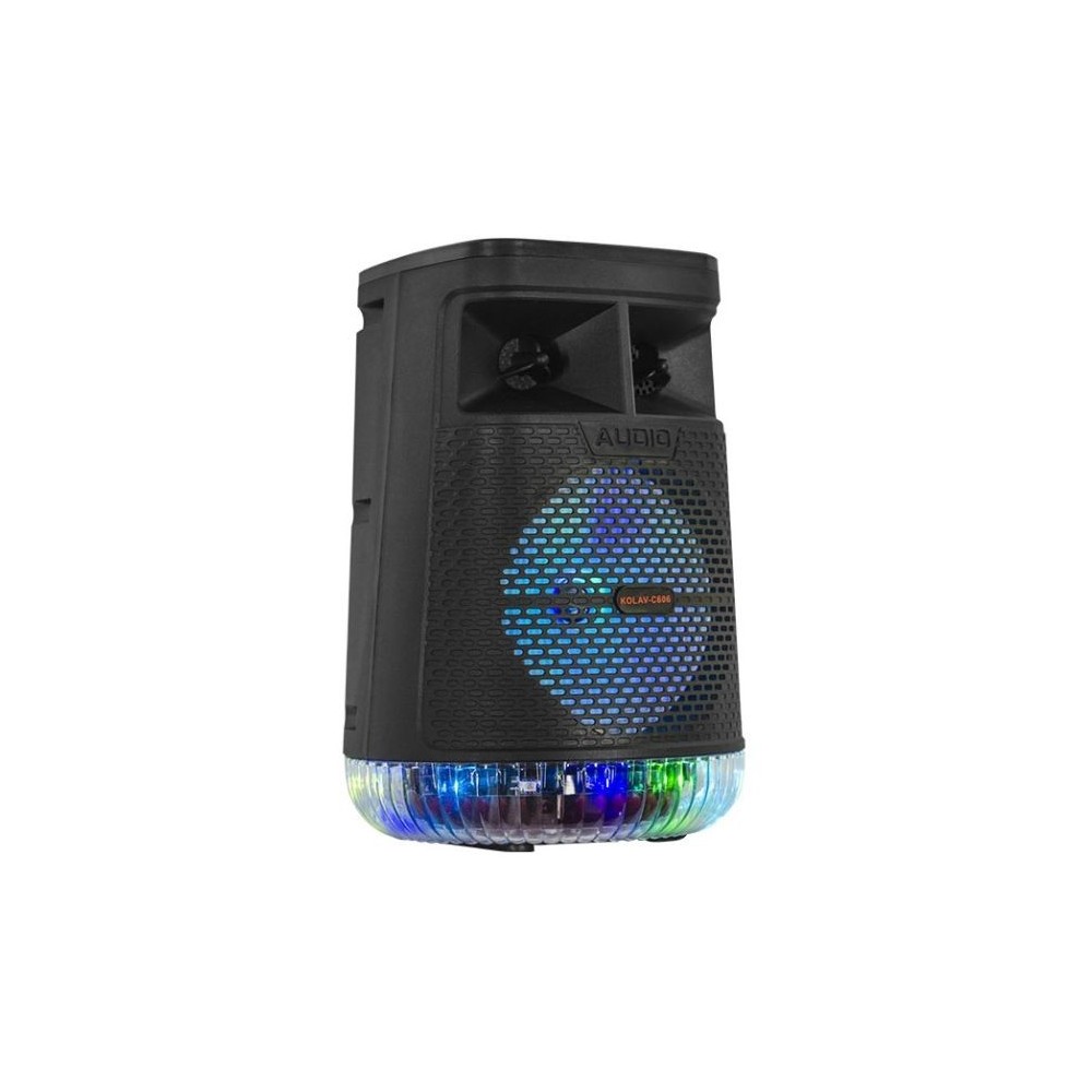 Cassa acustica portatile ricaricabile 6.5 20W Luce LED Bluetooth TWS/USB/Radio KOLAV-C606