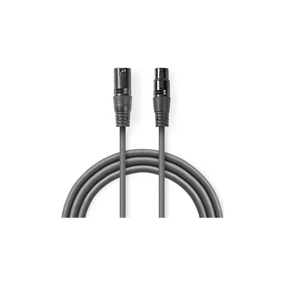 Cavo audio bilanciato XLR a 3 pin maschio-femmina 5m