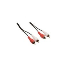 Cavo audio stereo 2x RCA maschio - 2x RCA maschio - 3 metri - Nero