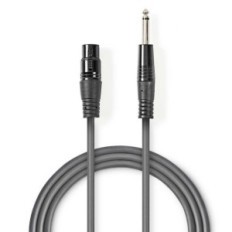 Cavo Audio XLR non Bilanciato Femmina a 3 Pin XLR-Maschio da 635mm 1.5m