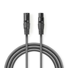 Cavo audio bilanciato XLR a 3 pin maschio-femmina 1.5m