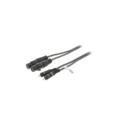 XLR Cavo Stereo 2x XLR 3-Pin Femmina - 2x RCA Maschio 1.5 m Grigio Scuro