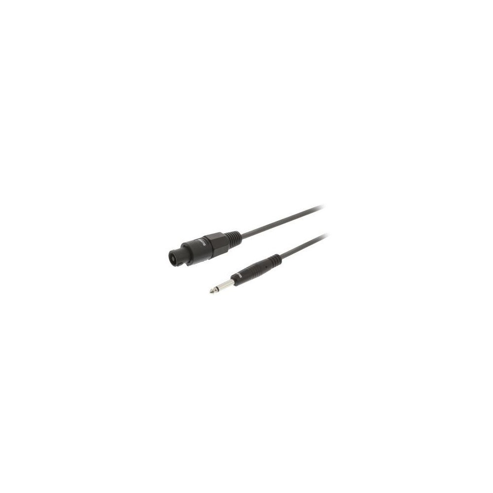 Cavo Altoparlante Altoparlante a 2 Pin Femmina - 6.35 mm Maschio 3.0 m Grigio Scuro