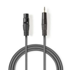 Cavo Audio XLR Bilanciato Femmina a 3 Pin XLR-Maschio da 35mm 1m