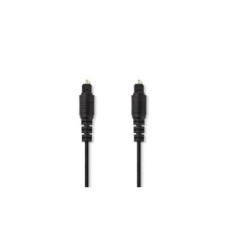 Cavo Audio Ottico | TosLink maschio - TosLink maschio | 1.0 m | Nero