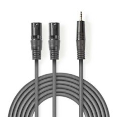 Cavo Audio XLR |2x Maschio a 3 Pin XLR-Maschio da 35 mm|3.0 m