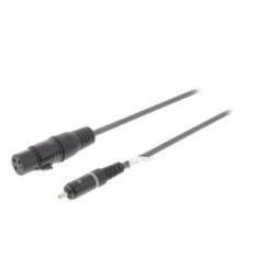 XLR Monocavo XLR 3p (Femmina) - RCA Maschio 1.5 m Sweex