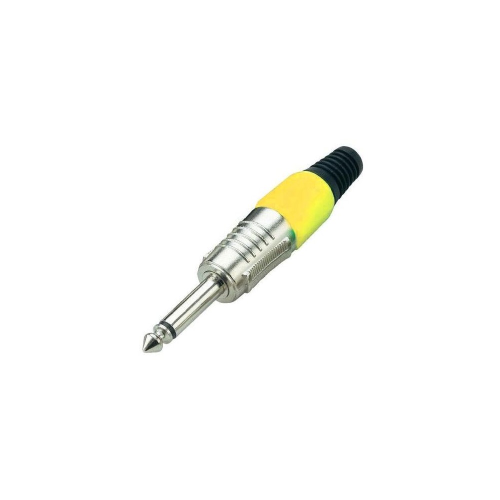 Connettore Jack 6.3mm mono - giallo