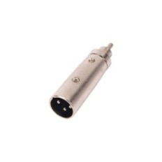 Adattatore XLR XLR 3p (M) - RCA Maschio Argento