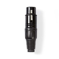 Connettore XLR Femmina a 3 pin XLR Nero