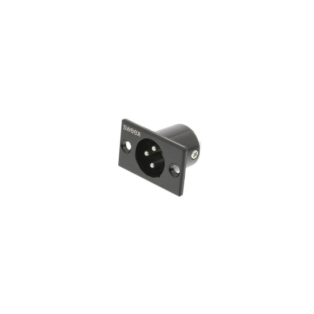 Connettore XLR 3-Pin Maschio Nero