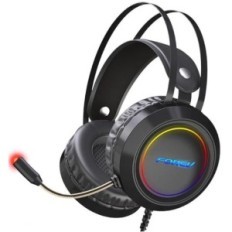 Cuffie da gaming con microfono virtual 7.1 audio con illuminazione LED