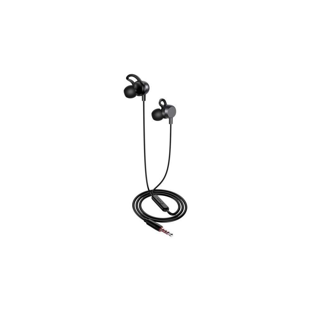 Cuffie auricolari con microfono 1.2m nere KSC-705