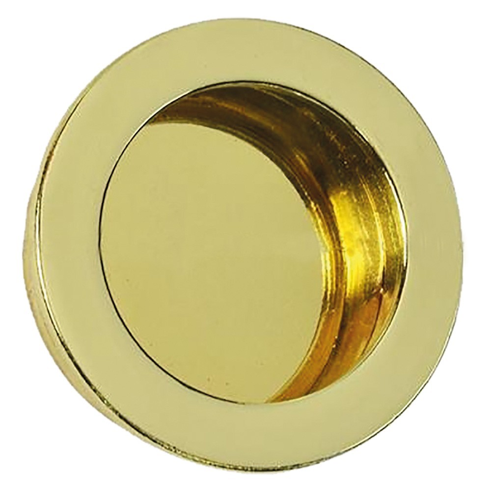 MANIGLIA TONDA PER PORTE SCORREVOLI Ø 35 mm - oro lucido