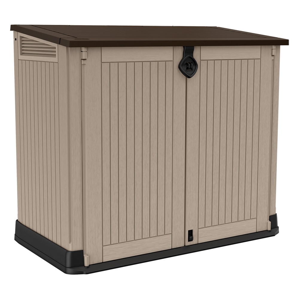 BAULE PORTA ATTREZZI DA ESTERNO STORE IT OUT MIDI cm.132 x 715 x H.1135 beige/marr.