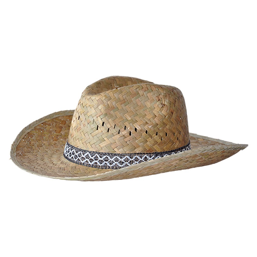 CAPPELLO IN PAGLIA COWBOY 12 pz a taglie miste 56-58-60