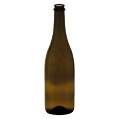 BOTTIGLIA IN VETRO TIPO CHAMPAGNE 750 ml - colore antico