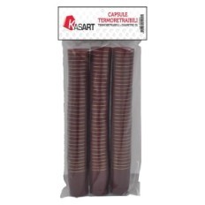 CAPSULE TERMORETRAIBILI PER BOTTIGLIE SPUMANTE bordeaux - Ø 33 x h 55 mm