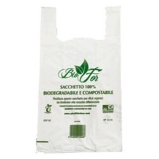 BUSTE SHOPPER COMPOSTABILI Medie gr.75 - 27 14 x 50 cf 500pz