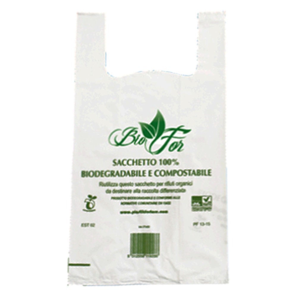 BUSTE SHOPPER COMPOSTABILI Maxi gr.125 - 3020x60 cf.500 pz