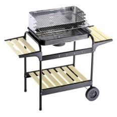 BARBECUE 60-40 GREEN/X cm 58 x 38 - paravento inox