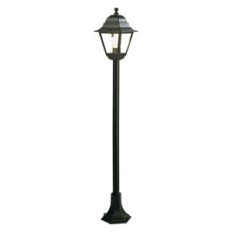 LAMPIONE CON COLONNA OLD 60 W - cm 18 x 18 x h 121 nero