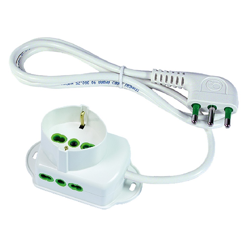 MULTIPRESA MINI TRIAX 42105 - colore bianco