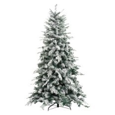 ALBERO DI NATALE INNEVATO ALASKA h.210 cm - base 134 cm / 1876 rami