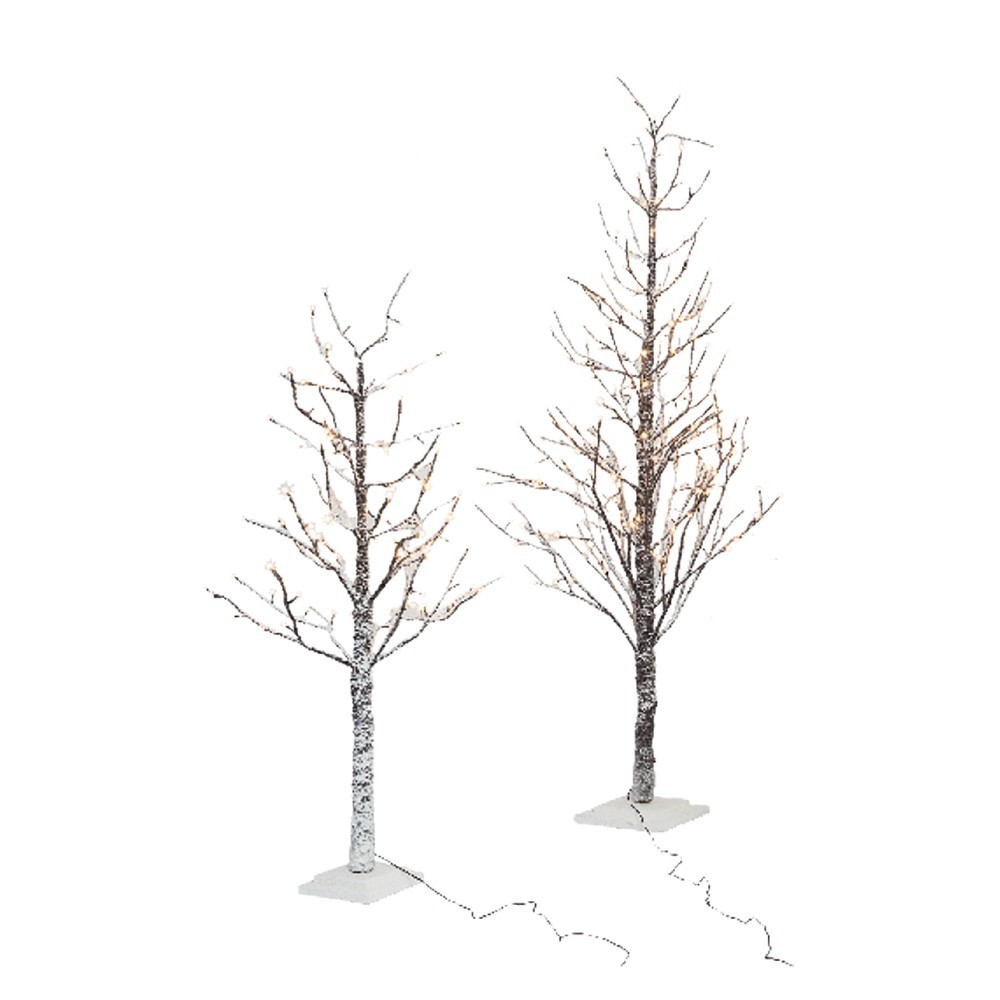 ALBERO TRONCO E RAMI INNEVATI CON LUCI LED h. 150 cm - 186 luci led