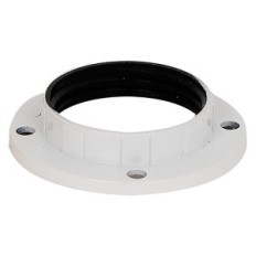 GHIERA PER PORTALAMPADA E14 - Ø 43 mm. colore bianco