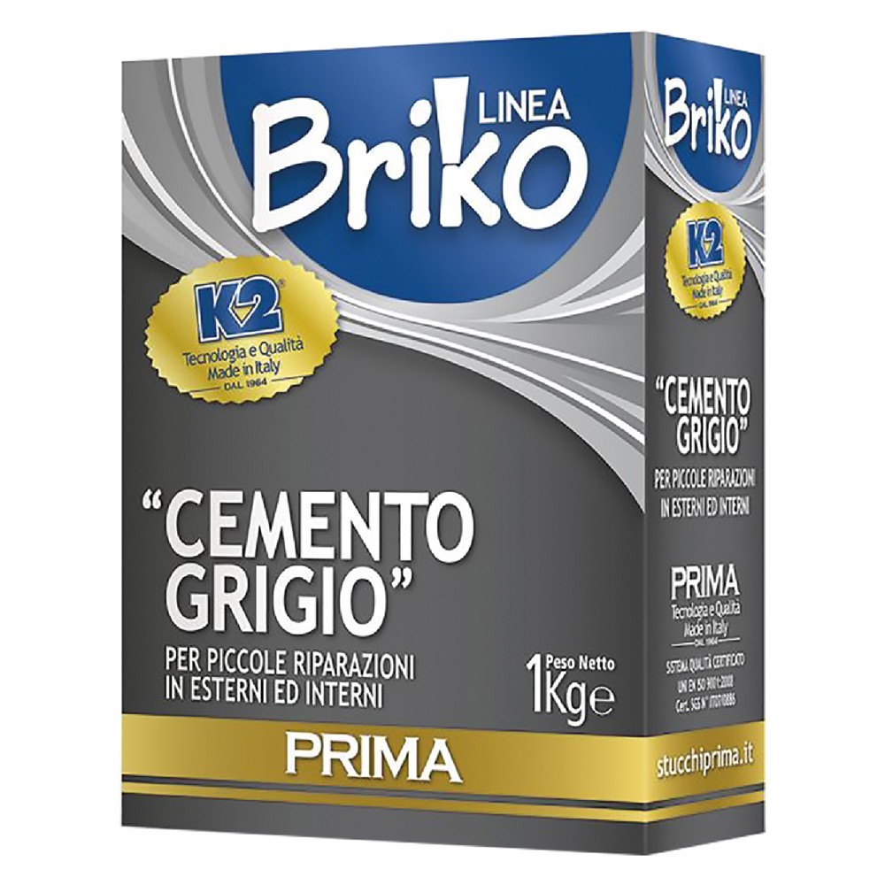 CEMENTO GRIGIO IN POLVERE BRIKO K2 Kg. 1 - scatola