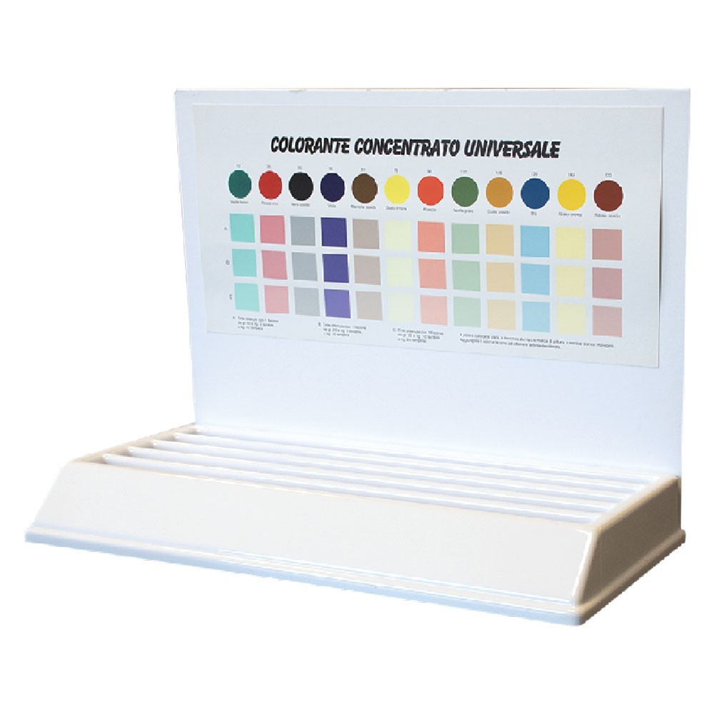 ESPOSITORE DA BANCO COLORANTI COLOREA cm 51 x 13 x h 23 - in cartone 1 scomparto