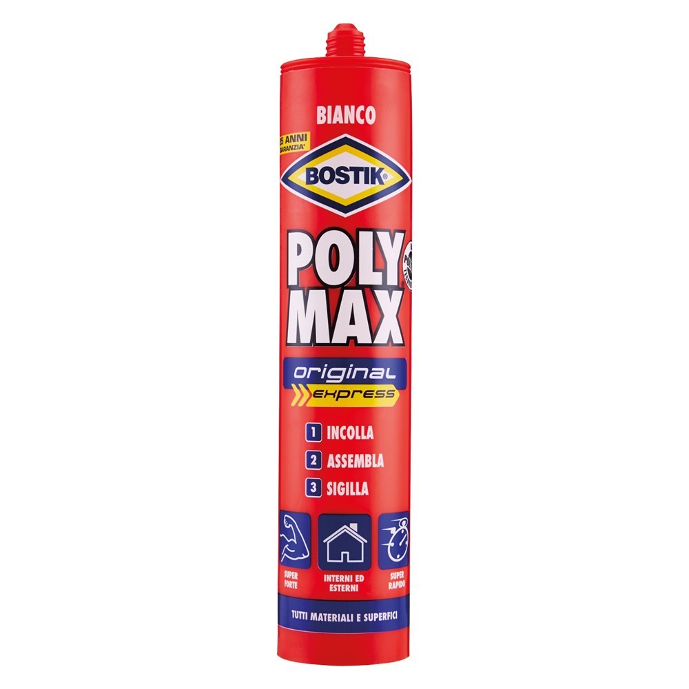 ADESIVO SIGILLANTE UNIVERSALE POLY MAX ORIGINAL gr. 165 - bianco