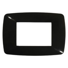 PLACCA COLORE NERO BRIO 3 posti - 3203/N